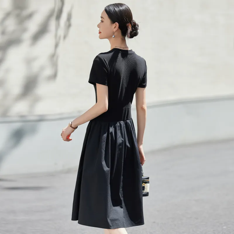 Hang Yi Court Short Sleeved Dress Women's-1