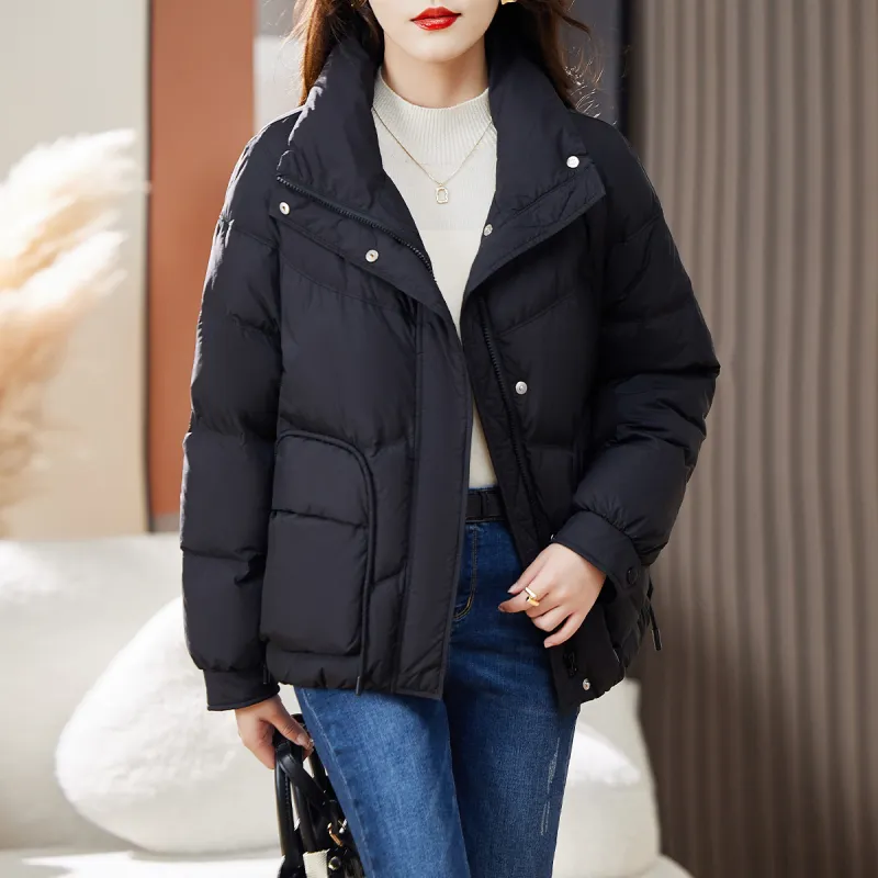 Hang Yi Court Down Jacket Women's Black-2