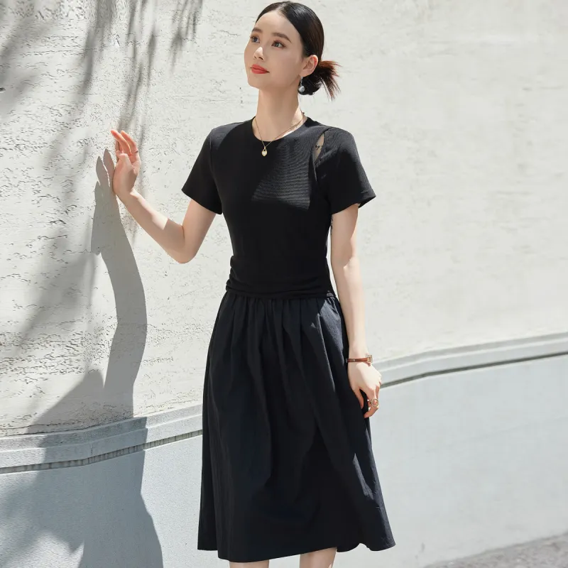 Hang Yi Court Short Sleeved Dress Women's-3