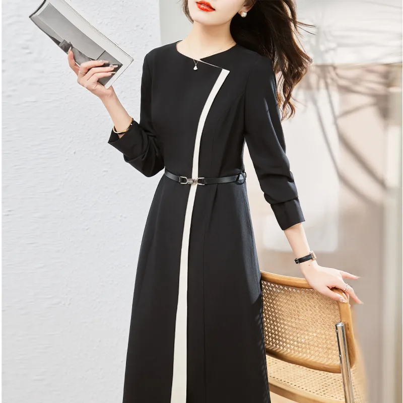 Hang Yi Court Long Sleeved Dresses Women's-13