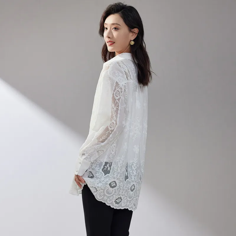 Hang Yi Court Shirts Women's White-1