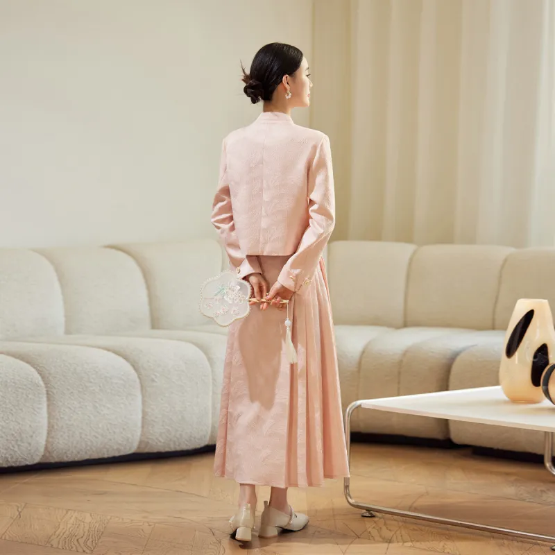 Hang Yi Court Casual Suit Women's Apricot-13