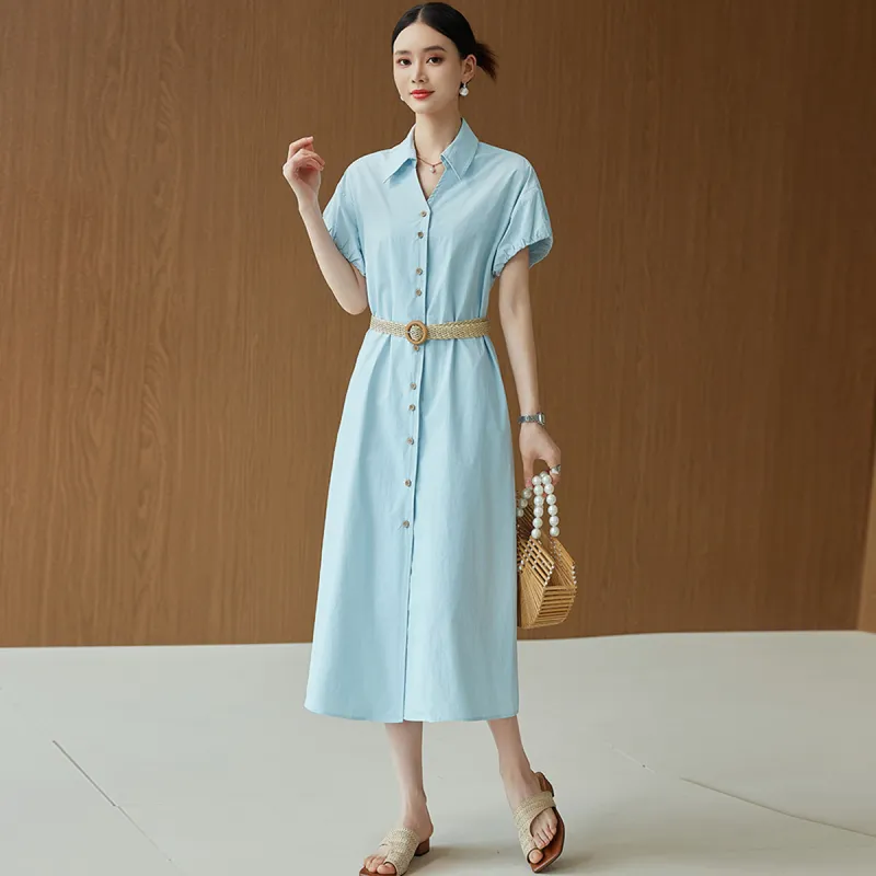 Hang Yi Court Short Sleeved Dress Women's-3