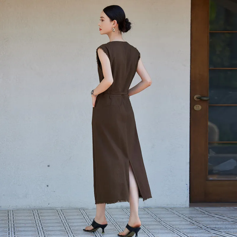 Hang Yi Court Sleeveless Dress Women's-1