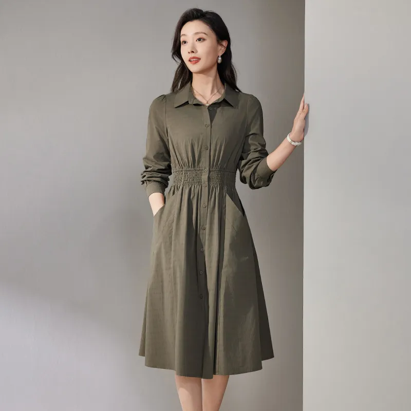 Hang Yi Court Long Sleeved Dress Women's-9
