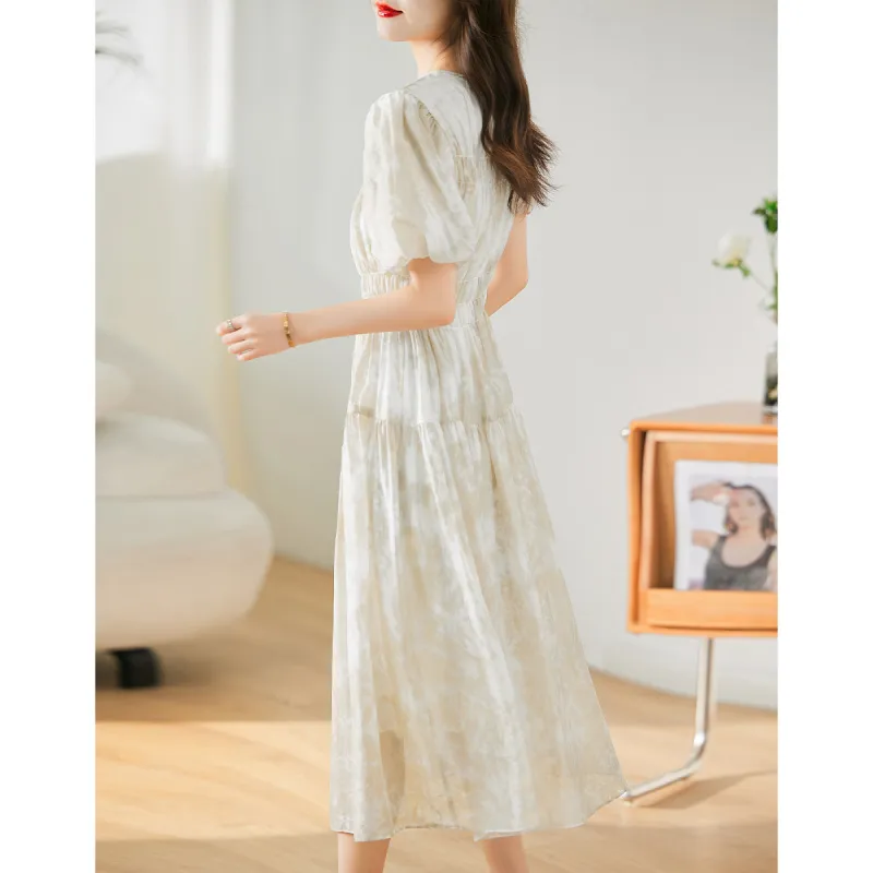Hang Yi Court Short Sleeved Dress Women's-3