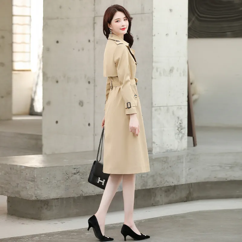 Hang Yi Court Trench Coat Women's Khaki-7