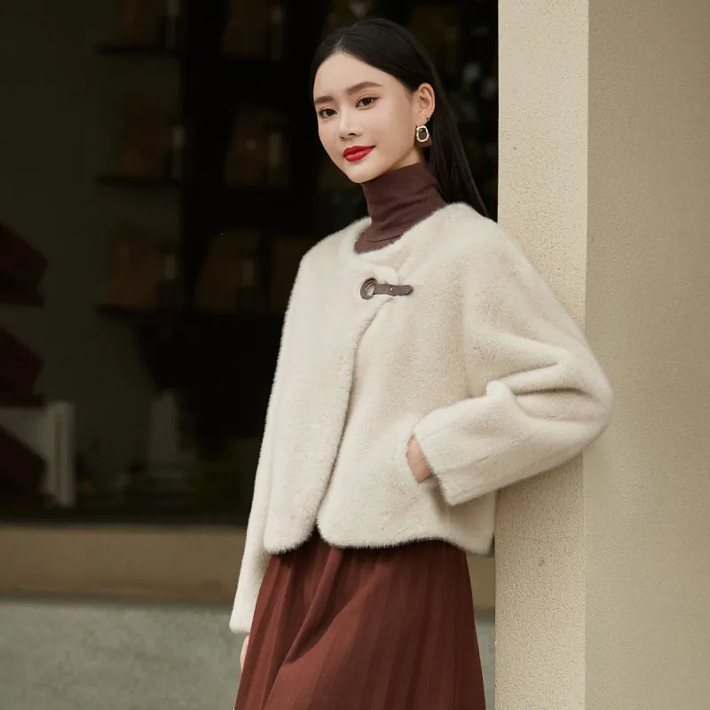 Hang Yi Court Velvet feel Coat Women's-4