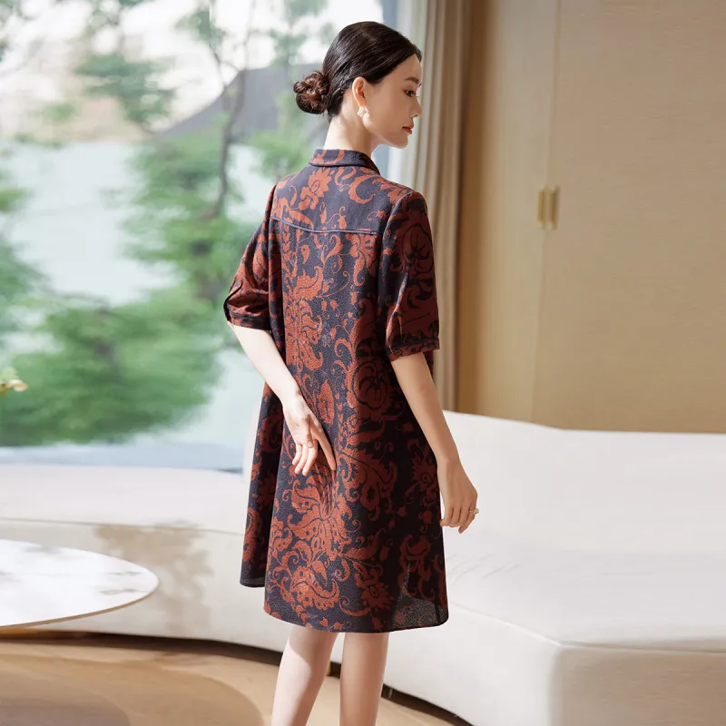 Hang Yi Court Short Sleeved Dress Women's-1