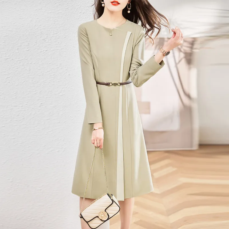 Hang Yi Court Long Sleeved Dresses Women's-2