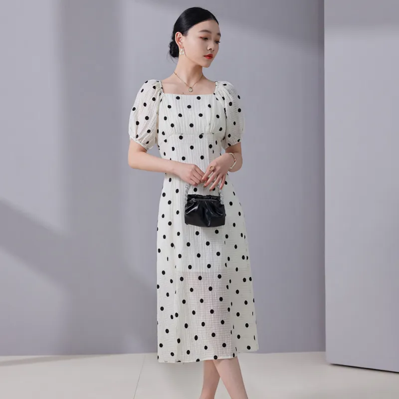 Hang Yi Court Short Sleeved Dress Women's-4