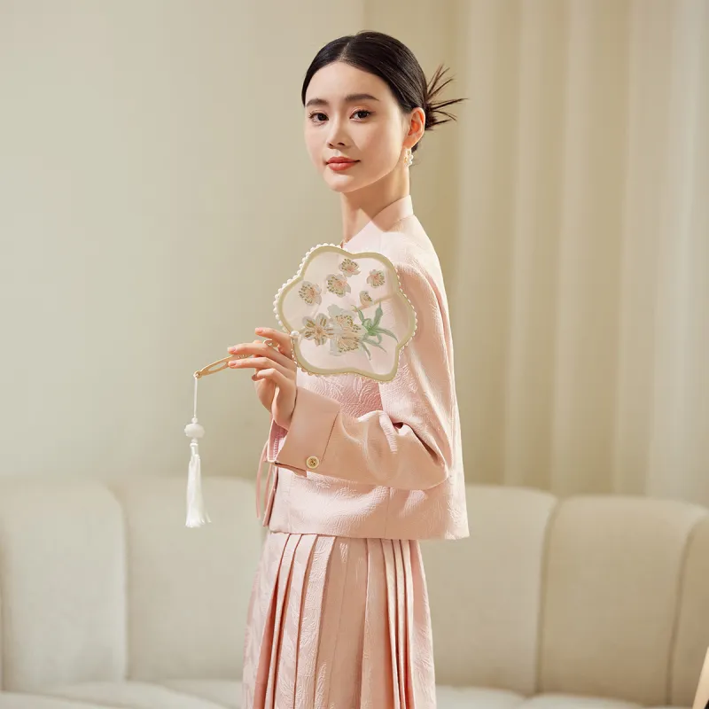 Hang Yi Court Casual Suit Women's Apricot-14