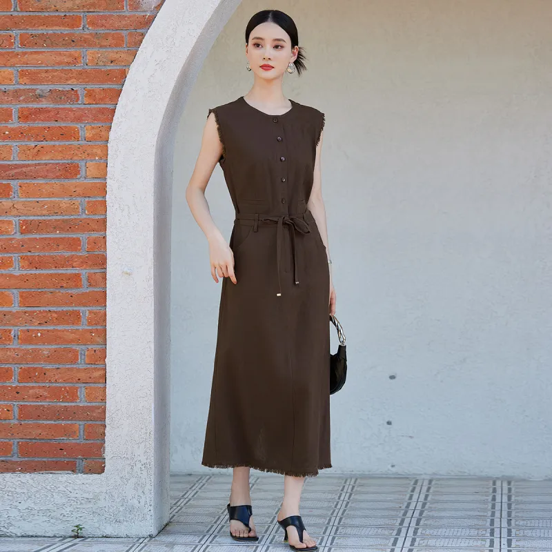 Hang Yi Court Sleeveless Dress Women's-3