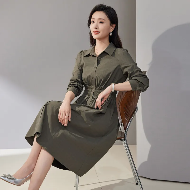 Hang Yi Court Long Sleeved Dress Women's-11