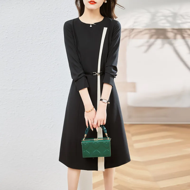 Hang Yi Court Long Sleeved Dresses Women's-14