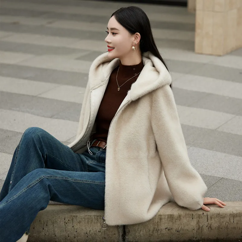 Hang Yi Court Velvet feel Coat Women's-5