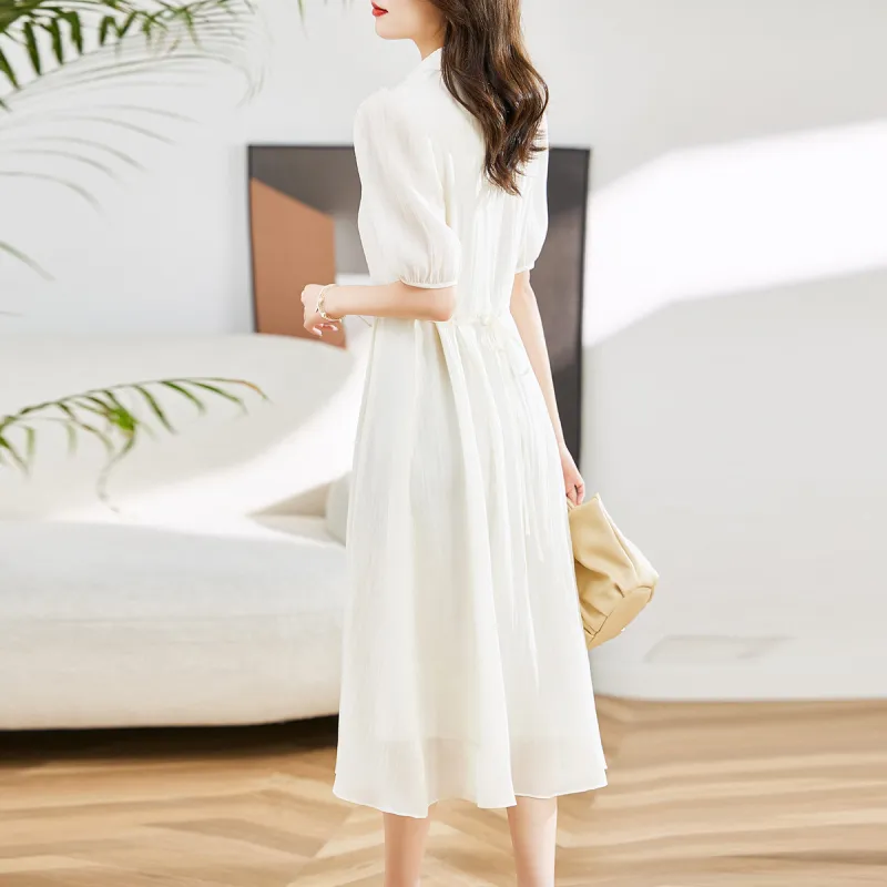 Hang Yi Court Short Sleeved Dress Women's-9