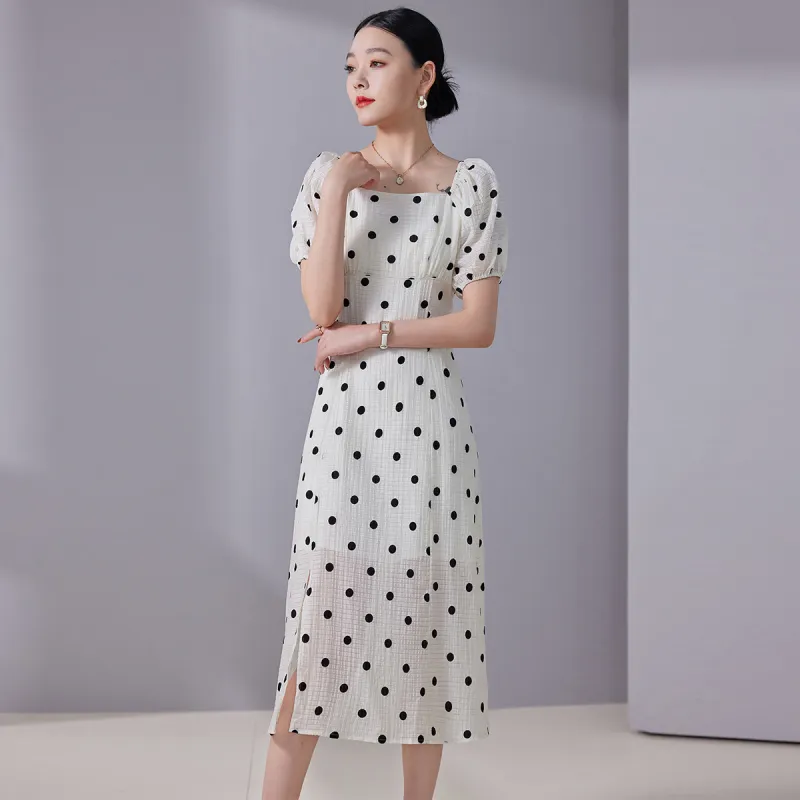 Hang Yi Court Short Sleeved Dress Women's-3