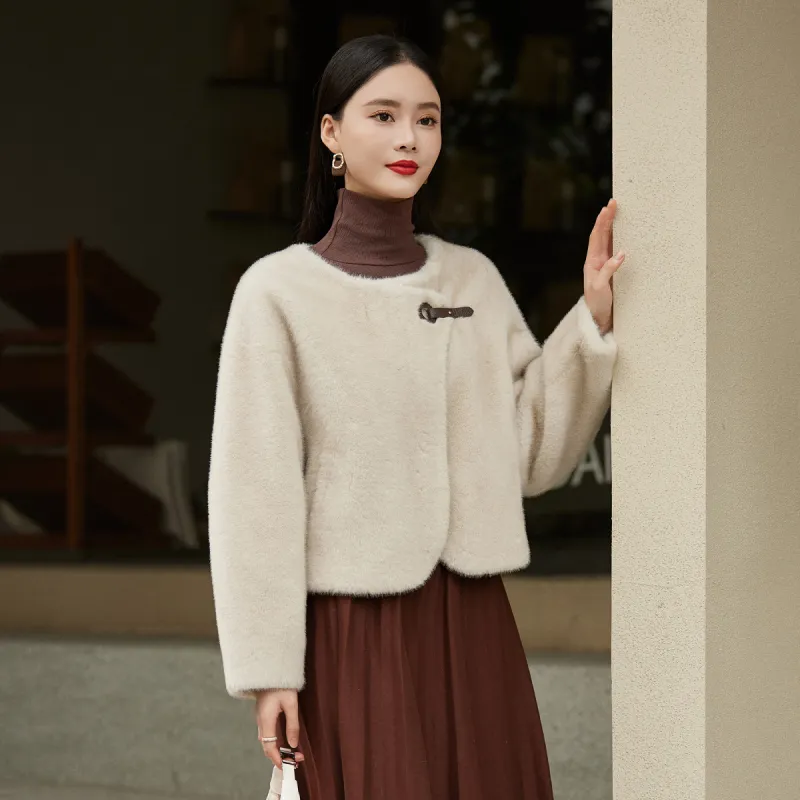 Hang Yi Court Velvet feel Coat Women's-5