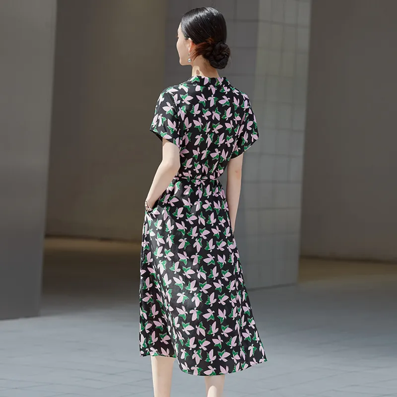 Hang Yi Court Short Sleeved Dress Women's-1