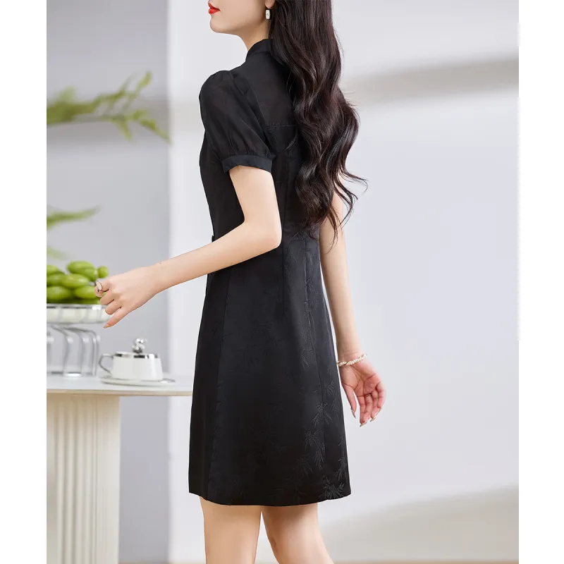 Hang Yi Court Short Sleeved Dress Women's-1