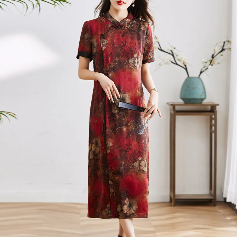 Hang Yi Court Short Sleeved Dress Women's Image Color-4
