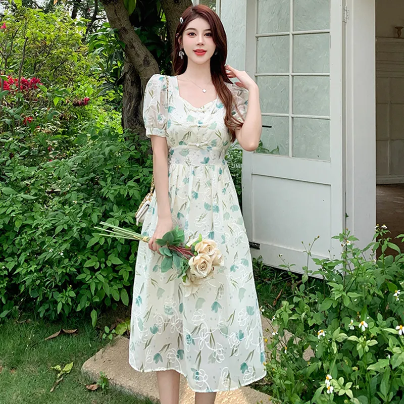 BILISISHANYANG Short Sleeved Dress Women's-1