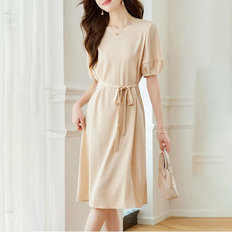 BILISISHANYANG Short Sleeved Dress Women's-2