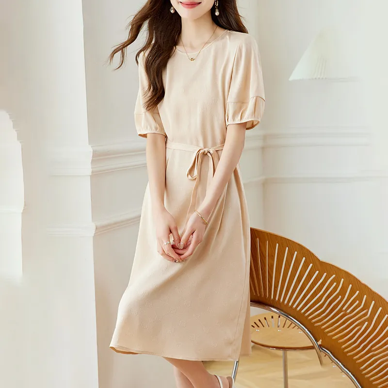 BILISISHANYANG Short Sleeved Dress Women's-3