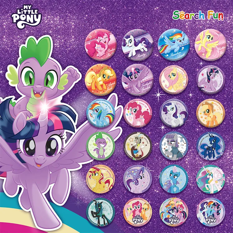 Search Fun My Little Pony Friendship Magic Collection First Edition, Grain Badge Tinplate Badges-3