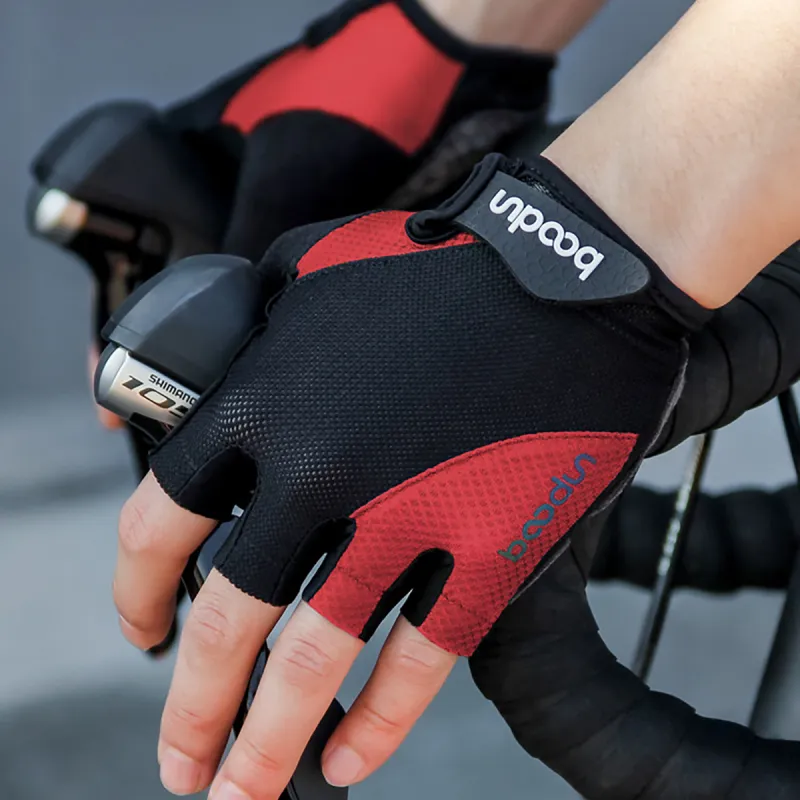 BOODUN Riding Equipment Cycling Glove Outdoor Sports Unisex Microfiber Suede Printing Silicone S/M/L/XL-3