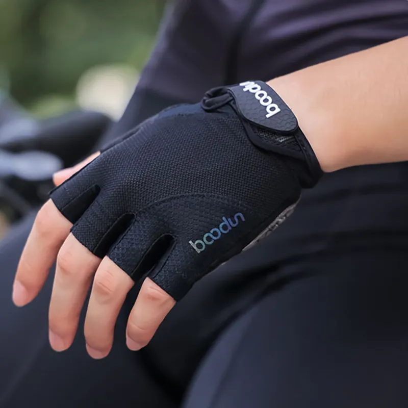 BOODUN Riding Equipment Cycling Glove Outdoor Sports Unisex Microfiber Suede Printing Silicone S/M/L/XL-12