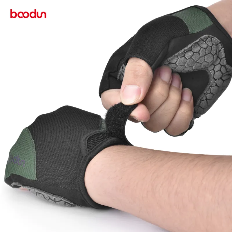 BOODUN Riding Equipment Cycling Glove Outdoor Sports Unisex Microfiber Suede Printing Silicone S/M/L/XL-2