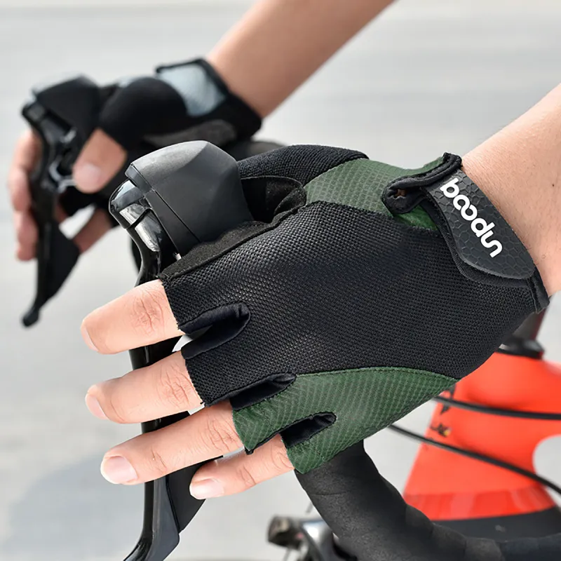 BOODUN Riding Equipment Cycling Glove Outdoor Sports Unisex Microfiber Suede Printing Silicone S/M/L/XL-1