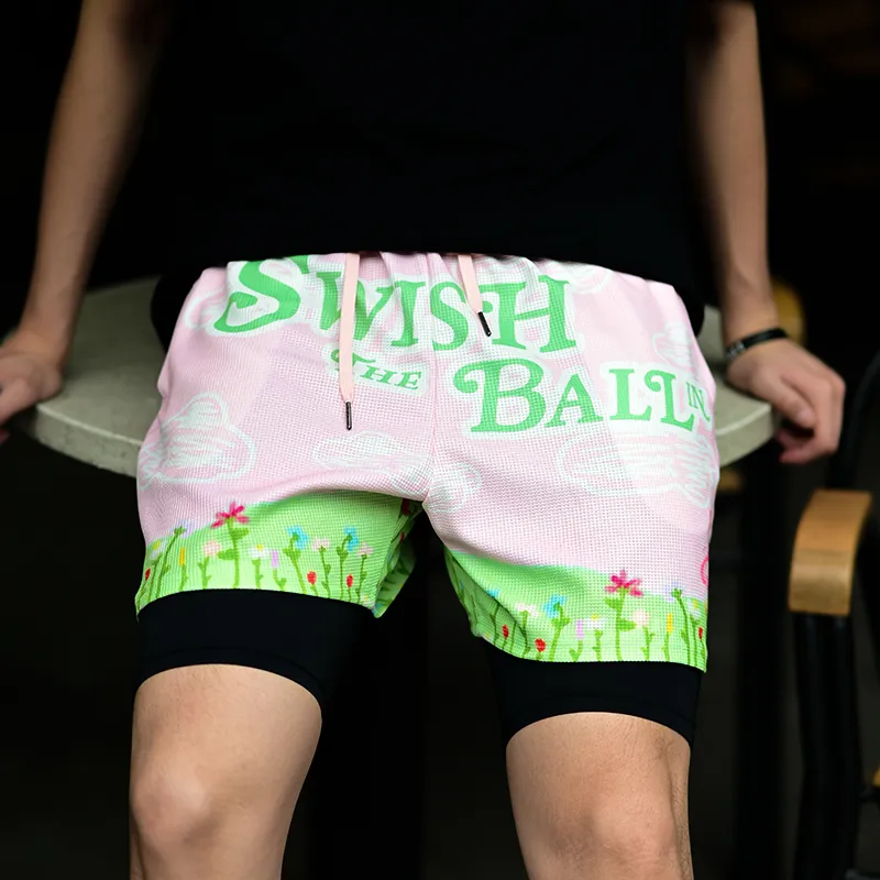SWISH THE BALL IN Sports Shorts Unisex-2