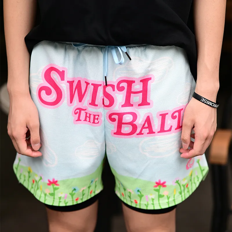 SWISH THE BALL IN Sports Shorts Unisex-5