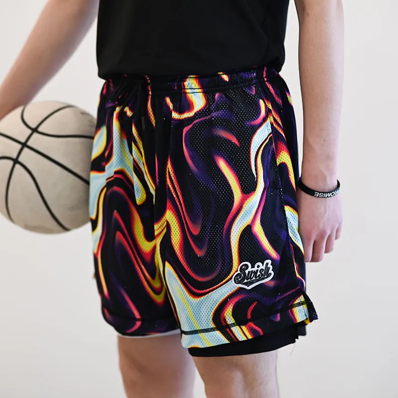 SWISH THE BALL IN Basketball Shorts Unisex-6