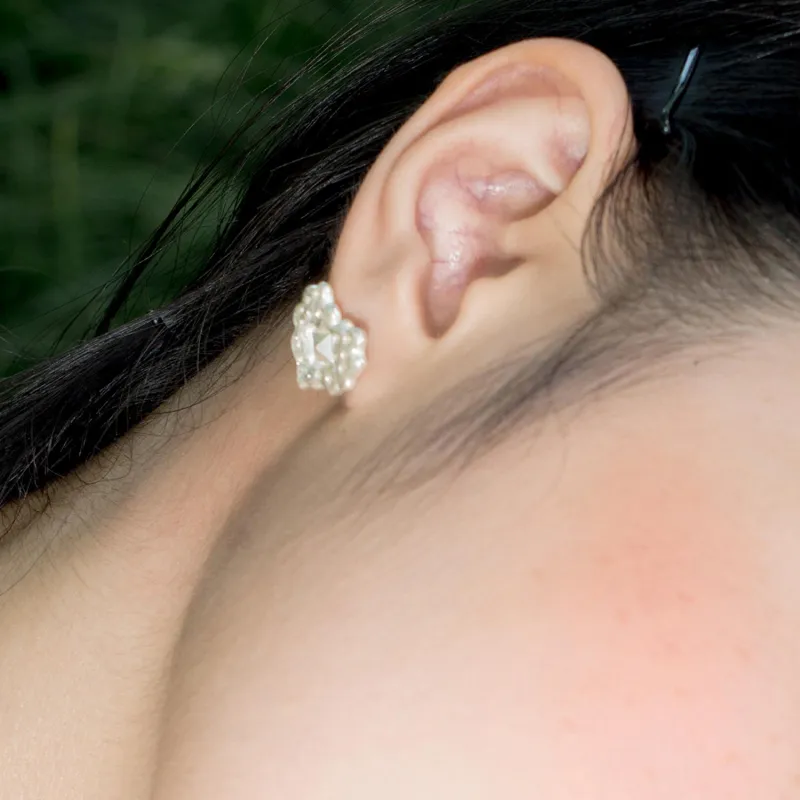 QUANDO S925 Silver Stud Earrings Unisex-6