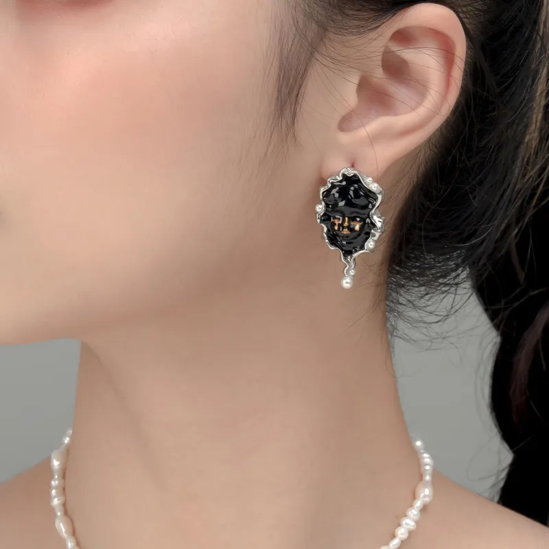 QUANDO S925 Silver Stud Earrings Women's-4