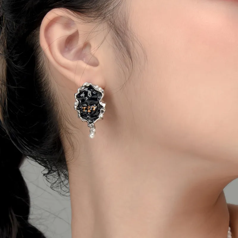 QUANDO S925 Silver Stud Earrings Women's-1
