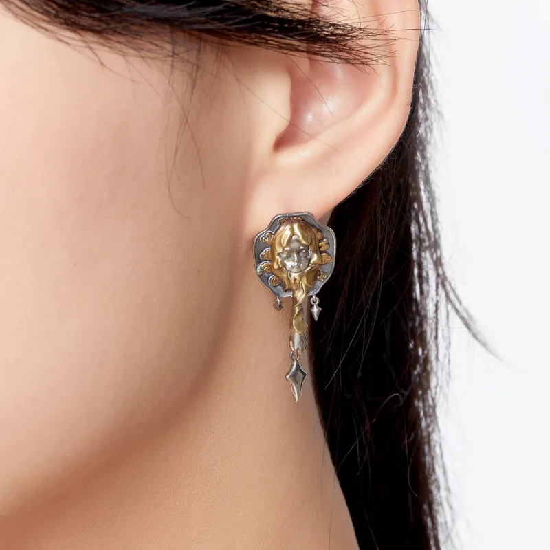 QUANDO S925 Silver Earrings Unisex-1