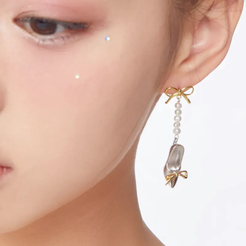 QUANDO S925 Silver Earrings Women's-5