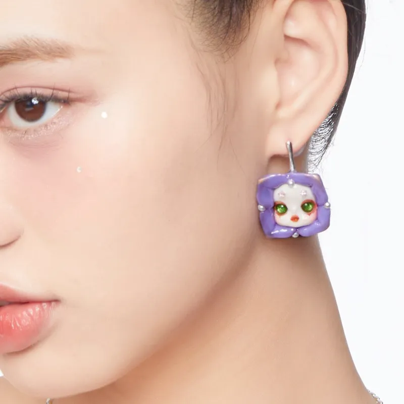 QUANDO S925 Silver Earrings Women's-3