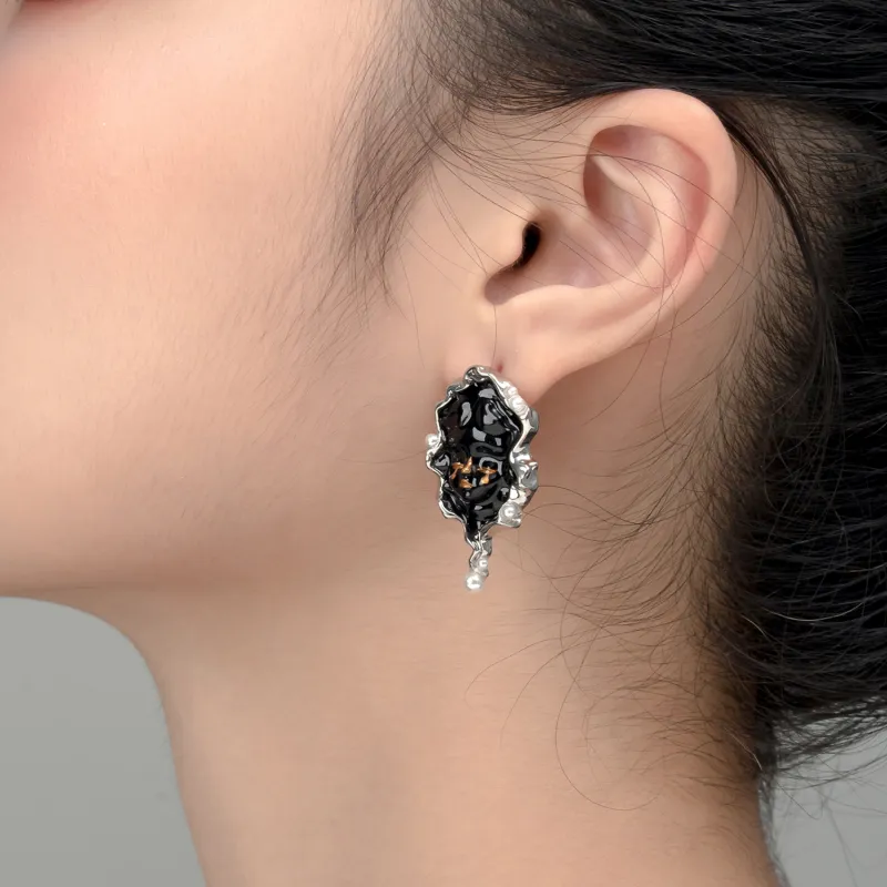 QUANDO S925 Silver Stud Earrings Women's-2