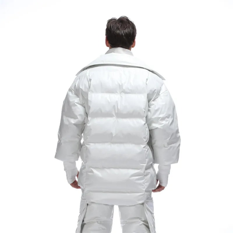 NORVINCY Outdoor Solid Color Versatile Street Coat Winter Unisex-6