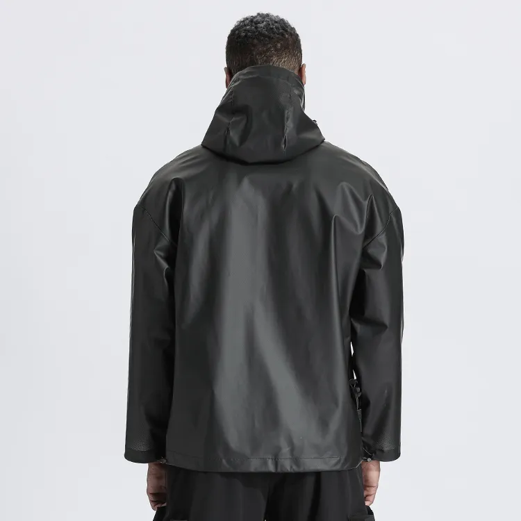 NORVINCY Half Open Collar Cleanfit Casual Sweatshirt Unisex-2
