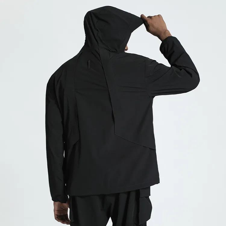 NORVINCY Chinese Fashion Trend Urban Techwear Pullover Hoodie Men's-2
