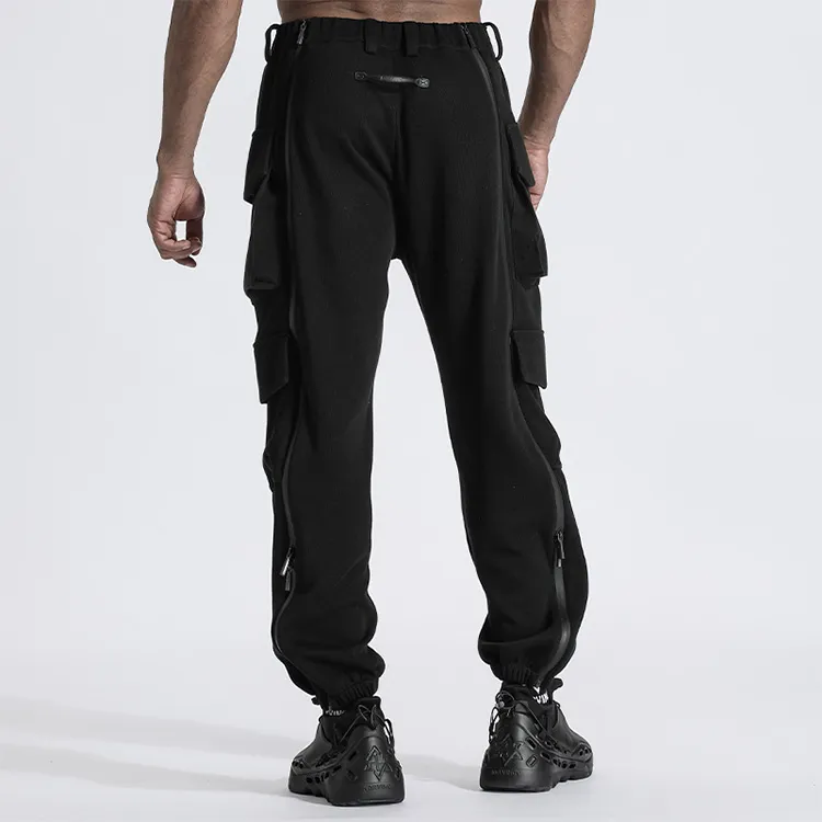NORVINCY Trendy Solid Color Versatile Outdoor Cargo Pants Unisex-3
