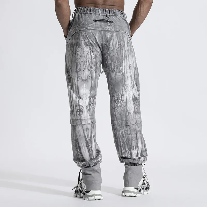 NORVINCY Western Outdoor Ink Wash Camouflage Casual Pants Unisex-3