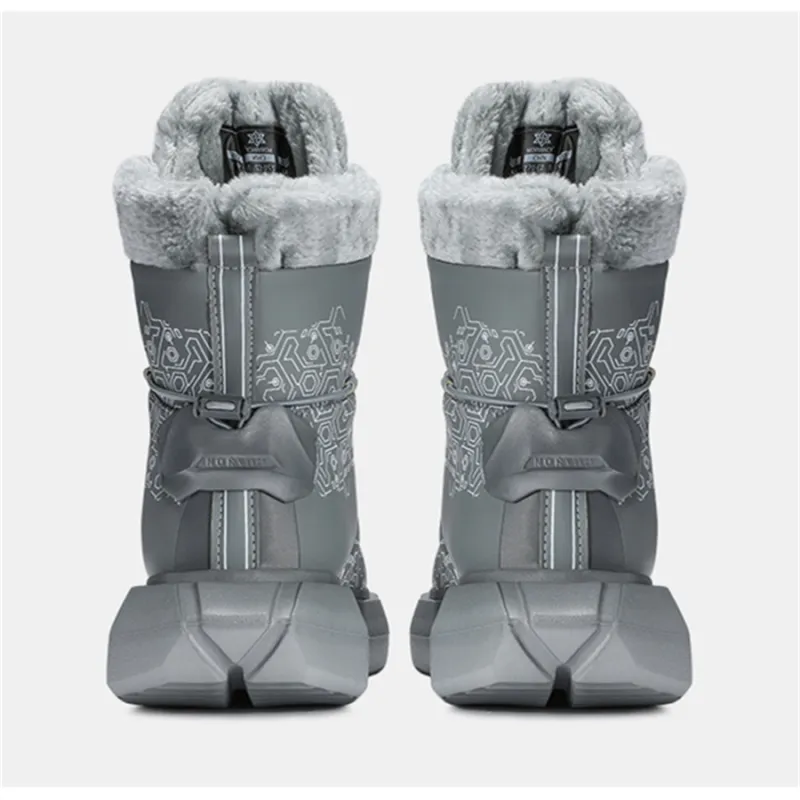 NORVINCY Warm Height Increasing Slip Resistant Short Snow Boots Unisex-9